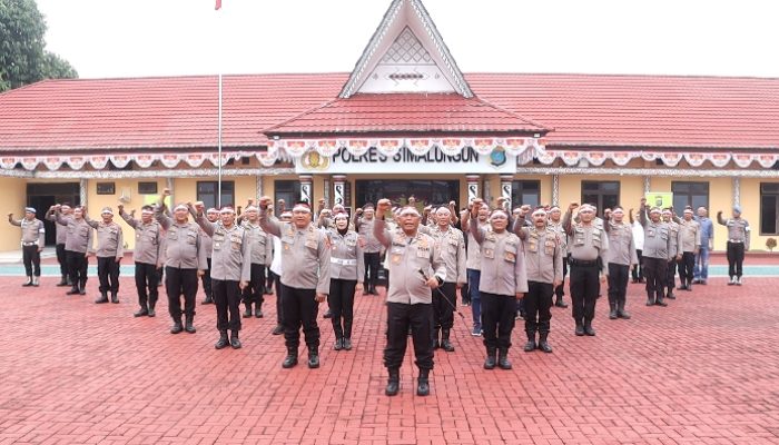 Polres Simalungun Gelorakan Patriotisme Sambut HUT RI ke-81