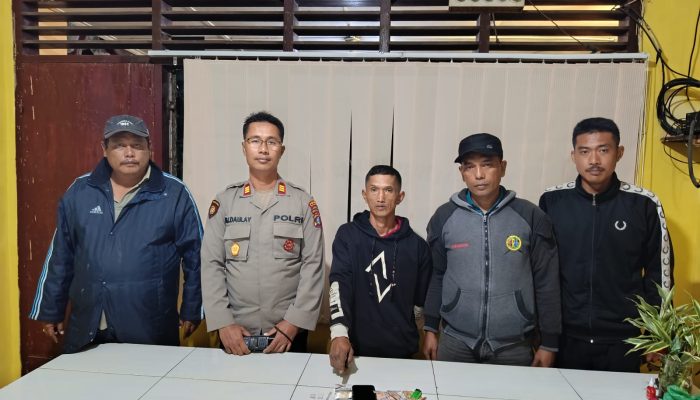 Polsek Dolok Silau Amankan Terduga Pengedar Sabu