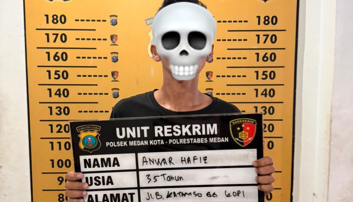 Bongkar Rumah Tetangga, Pria 35 Tahun Ditangkap Tekab Medan Kota