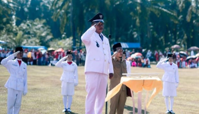 Kepala Desa Pematang Seleng Dan jajaran Melaksanakan Upacara Peringatan HUT RI Ke-81