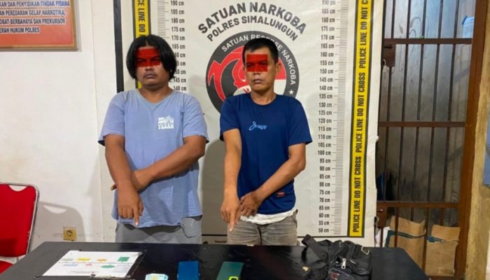 Polsek Tanah Jawa Gerebek Kamar Kos, Dua Pengedar Sabu Ditangkap