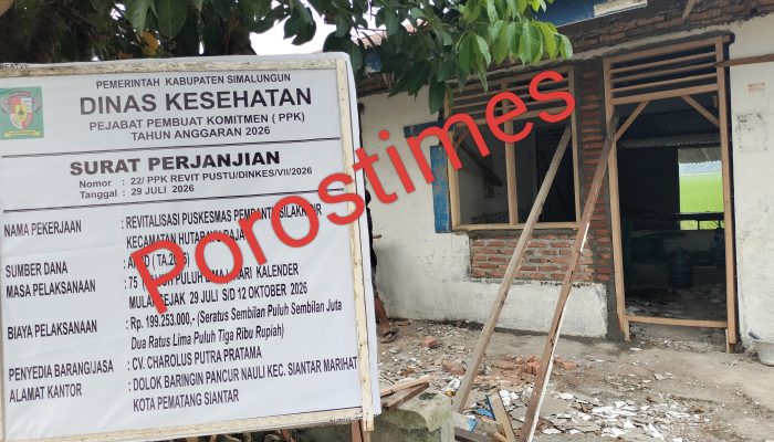 Revitalisasi Pustu di Huta Bayu Raja Disorot, Pekerja Sebut Upah dan Penggunaan APD Jadi Perhatian