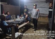 Tindak Aduan Balap Liar, Polsek Gunung Malela Patroli Tengah Malam