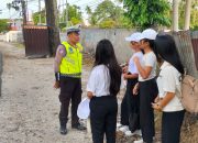Polantas Karib Simalungun Edukasi Warga di Simpang Siantar Estate