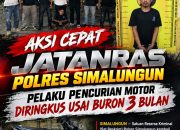 Jatanras Simalungun Tangkap Pencuri Motor di Siantar