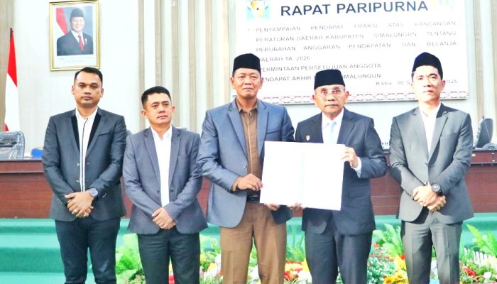 Tujuh Fraksi DPRD Simalungun Setujui P-APBD 2026