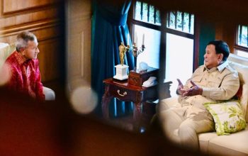 Prabowo Terima Menlu Singapura di Hambalang