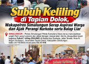 Subuh Keliling di Tapian Dolok, Wakapolres Simalungun Ajak Warga Perangi Narkoba dan Balap Liar